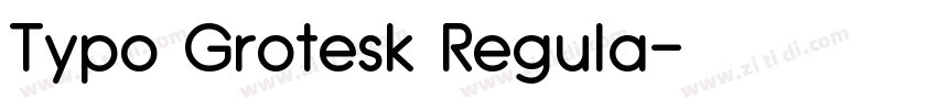 Typo Grotesk Regula字体转换